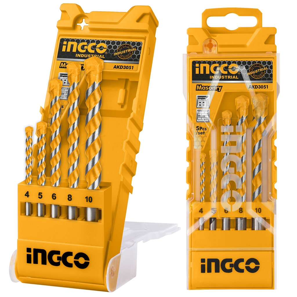 AKD3051 5PCS MASONRY DRILL BITS SET