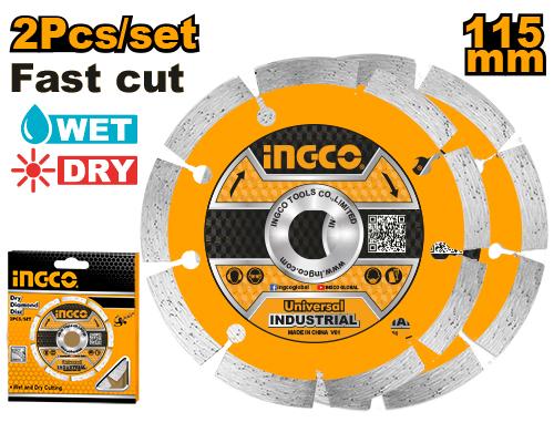 DMD0111523 2 PCS DRY DIAMOND DISC 4.5"