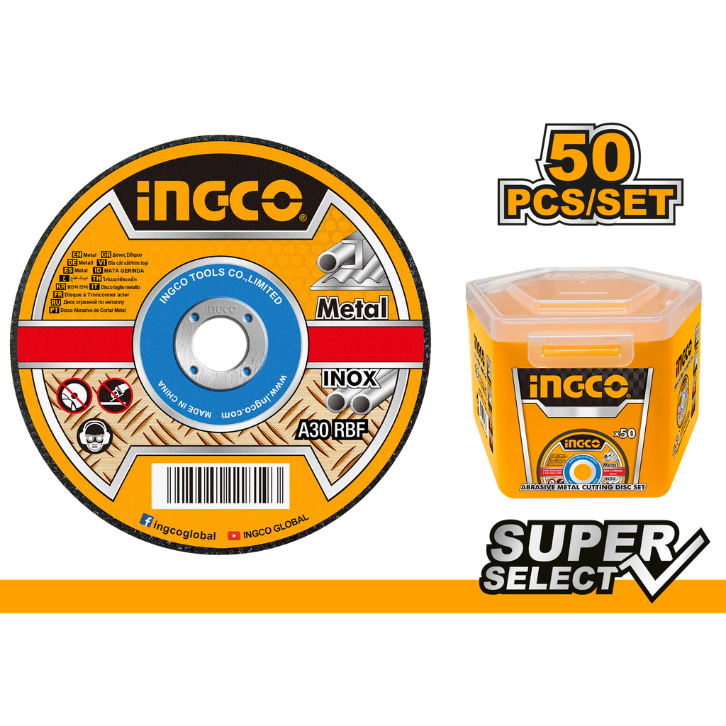 MCD1211550  50 PCS ABRASIVE METAL CUTTING DISC SET 4.5"