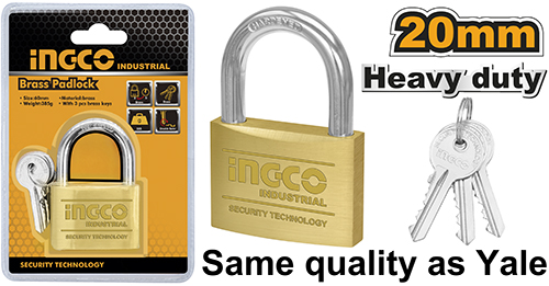 DBPL0202 BRASS PADLOCK 20MM