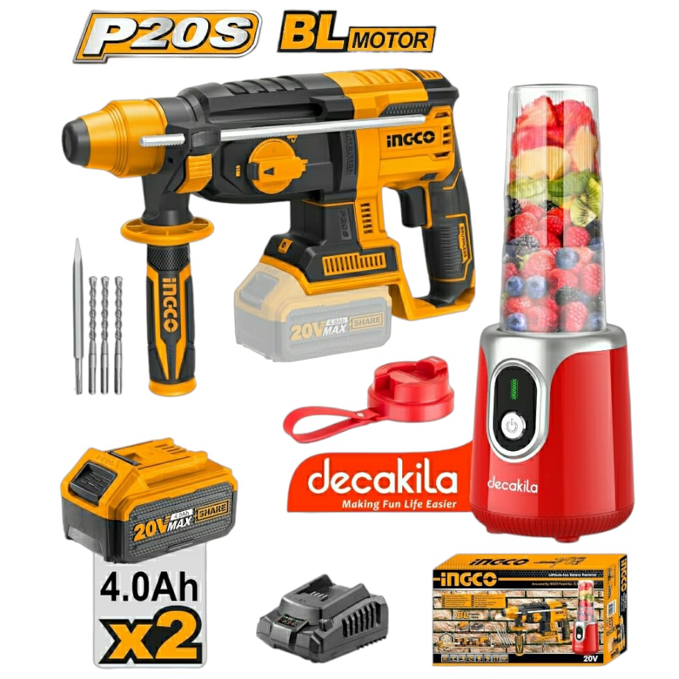 COSLI23014 20V LI-ION CORDLESS ROTARY HAMMER COMBO