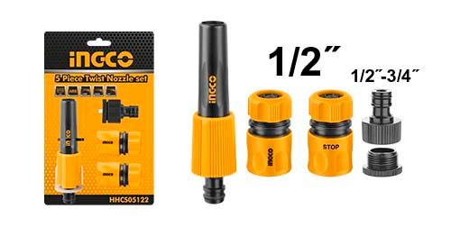 HHCS05122 5PCS TWIST NOZZLE HOSE CONNECTOR SET