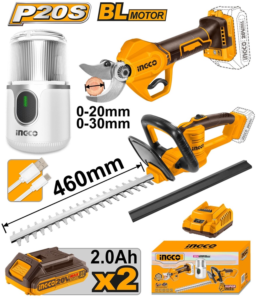 COSLI240688 20V LI-ION CORDLESS 3 PCS COMBO KIT