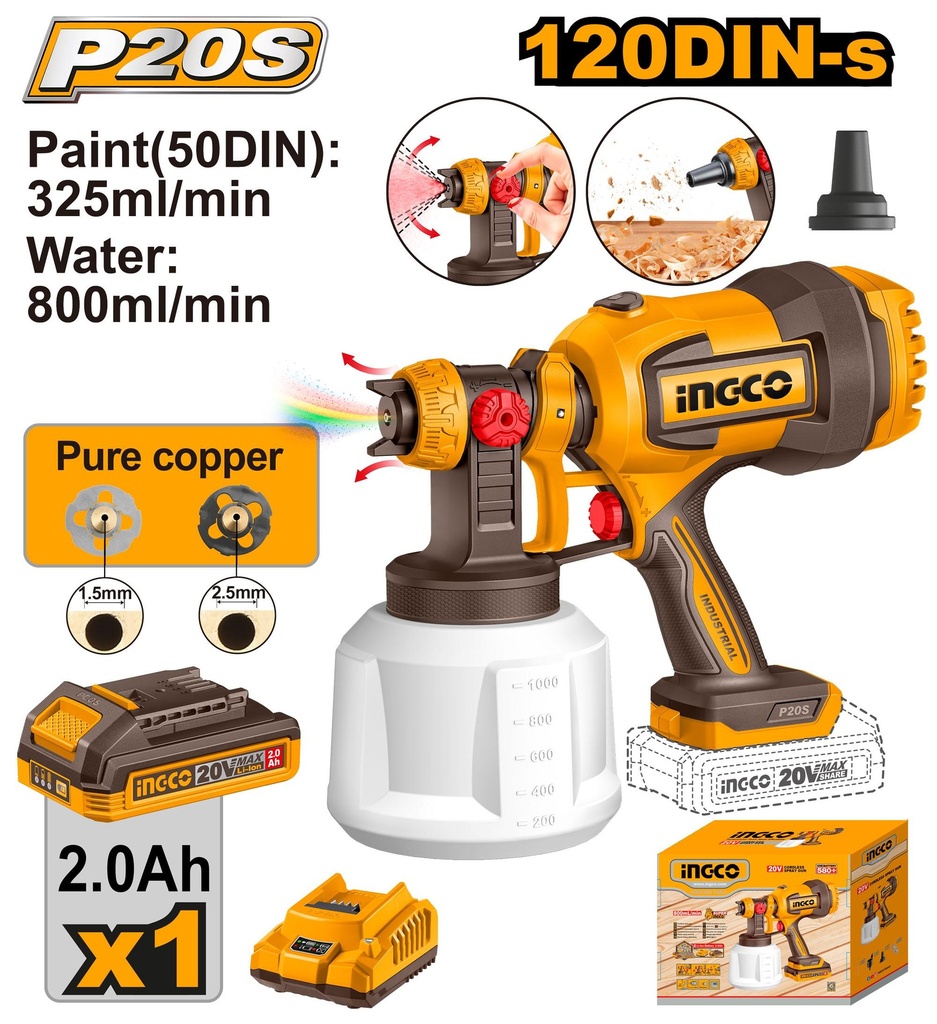 CSGLI20042 20V CORDLESS LI-ION SPRAY GUN