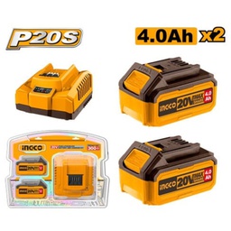 [FBCPK1424] FBCPK1424 20V LI-ION BATTERY AND CHARGER KIT 4.0Ah