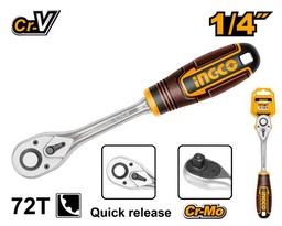 [HRTH0814] HRTH0814 RATCHET WRENCH 1/4" 72T