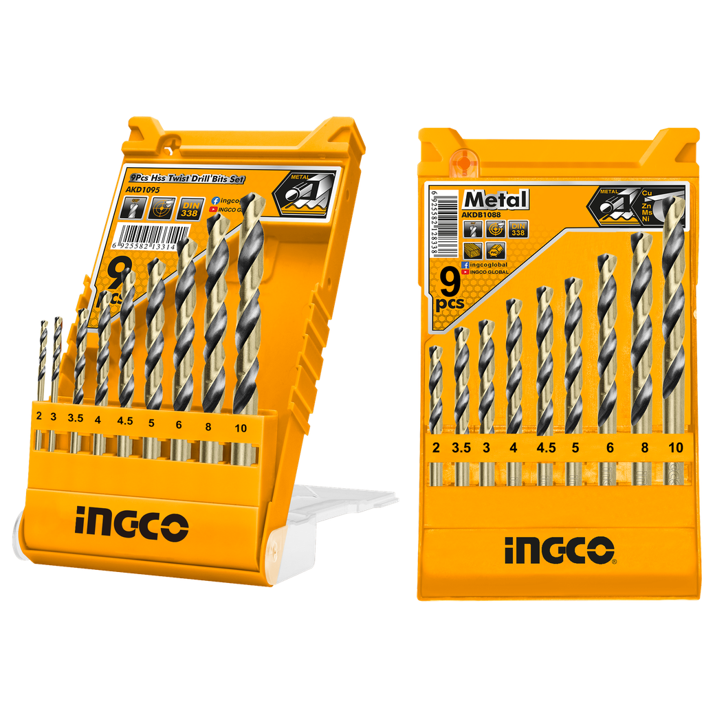 AKD1095  9PCS  HSS TWIST  DRILL BITS SET