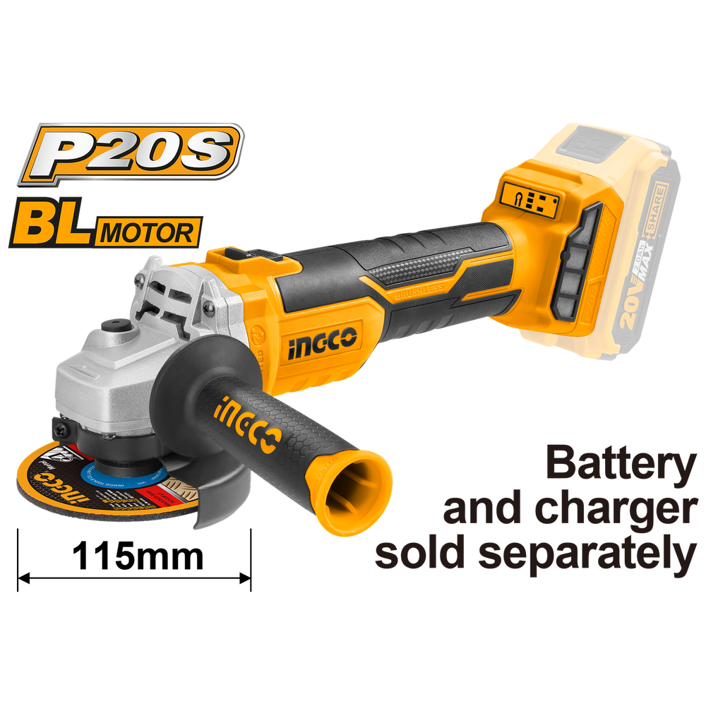 CAGLI1152 20V CORDLESS LI-ION ANGLE GRINDER