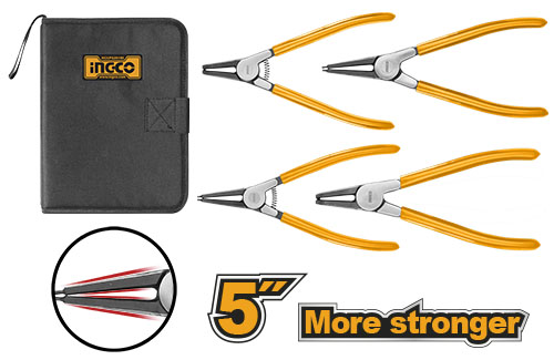 HCCPS26125 4PCS  CIRCLIP PLIER SET