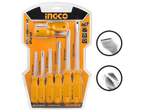 HKSD0858  8PCS  SCREWDRIVER SET
