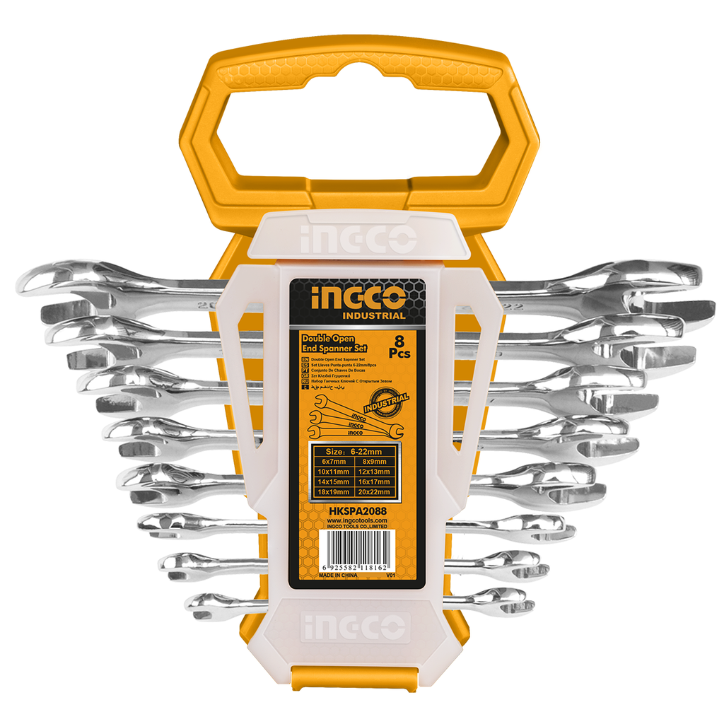 HKSPA2088 8 PCS DOUBLE OPEN END SPANNER SET