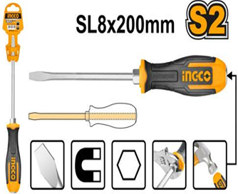 HGTS688200 SLOTTED GO-THROUGH SCREWDRIVER