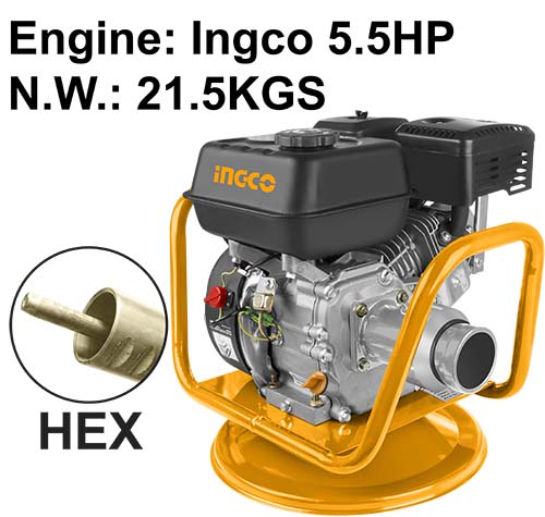 GVR-22 GASOLINE CONCRETE VIBRATOR 5.5HP (HEX TYPE)