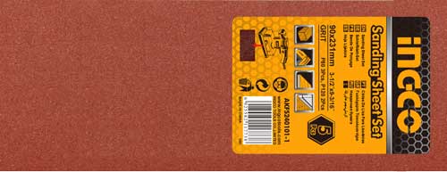 AKFS240101-P180 SANDING SHEET FOR ORBITAL SANDER