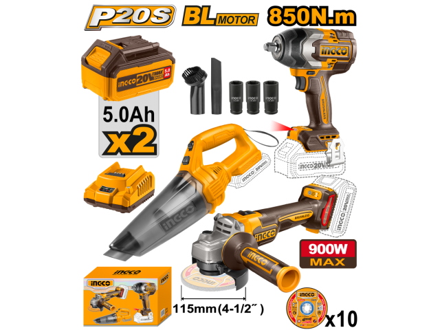 COSLI240789 CORDLESS 3 PCS COMBO KIT