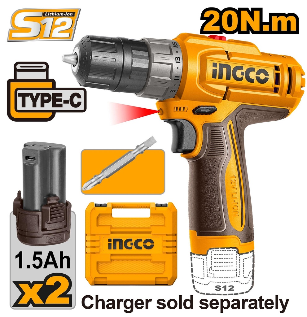 CDLI12206 LITHIUM-ION CORDLESS DRILL 12V