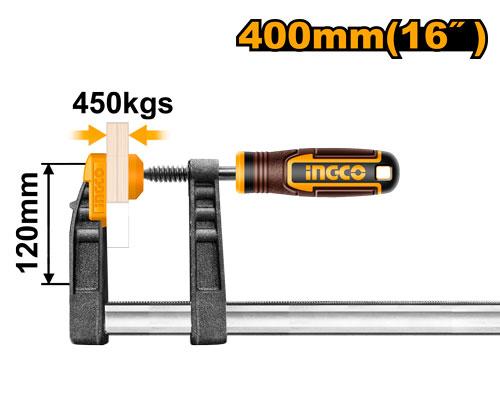 HFC021204 F CLAMP WITH PLASTIC HANDLE
