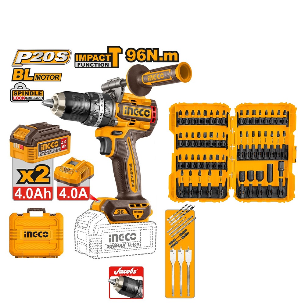 CIDLI209686TM BRUSHLESS CORDLESS IMPACT DRILL KIT