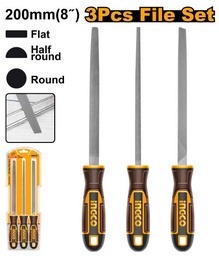 [HKTFS1308] HKTFS1308 3 PCS STEEL FILE SET 8"